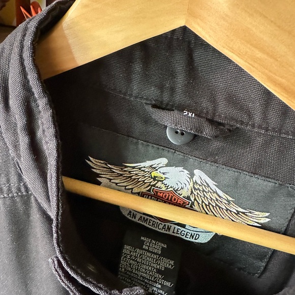 Harley-Davidson Circle Skull Jacket Men’s 2XL Black - Picture 3 of 8